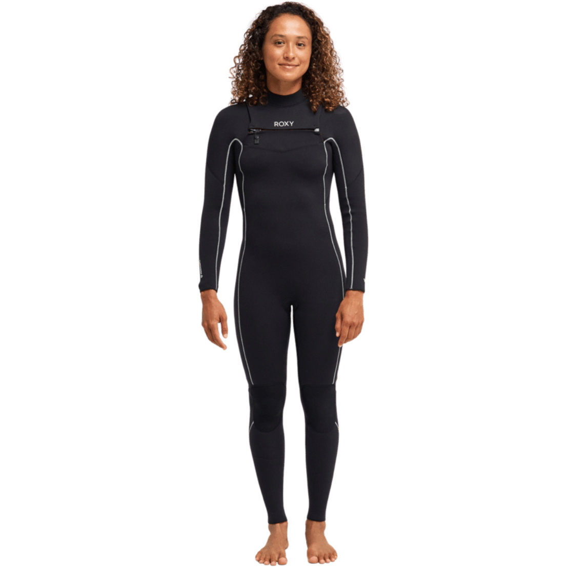 2026 Roxy Womens Elite Xtra Stretch 4/3mm Chest Zip Wetsuit 26BW213504 - Black